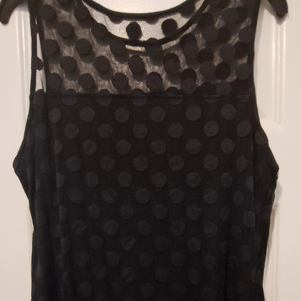 Sleeveless black shirt